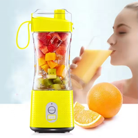 Mini mixeur personnel USB de 380 ml, mixeur portable pour fruits, mixeur domestique à six lames, mixeur portable rechargeable pour fruits