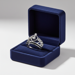 <span class=keywords><strong>Tiara</strong></span> di Lusso da Principessa con Zirconia Incastonata, Placcata in Oro 18K, Impermeabile, Gioiello di Moda per Donne, Anello a Corona in Acciaio Inossidabile 316L - Product Image 6