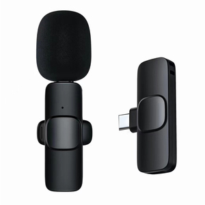 Superventas Mini Mic K9 Reducción de ruido Micrófono de cuello inalámbrico Micrófono Lavalier K9 para tipo C - Product Image 1