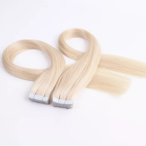 Extensions de cheveux naturels de qualité supérieure, extensions à bandes adhésives, qualité supérieure, cuticules intactes, double épaisseur, 100% cheveux humains, vente en gros - Product Image 4