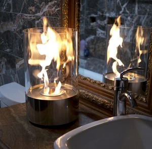 Cheminée au <span class=keywords><strong>bioéthanol</strong></span> sans conduit, moderne, en métal et verre, personnalisable, pour terrasse, balcon et usage intérieur – Vente en gros - Product Image 6