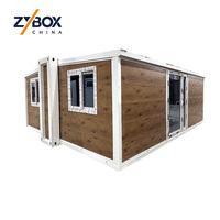 Casa Contenedor Panorámica Expandible Lista para Enviar, Moderna y Modular, Prefabricada para Oficina Ejecutiva o Sala de Exposiciones, Unidad para EE. UU. y Australia