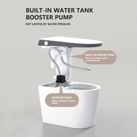 WC intelligent en céramique PLMR Y59 au design moderne, multi-tension, à poser au sol, avec siège chauffant automatique et double chasse d'eau