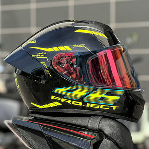 หมวกกันน็อคมอเตอร์ไซด์เต็มใบ, ป้องกันฝ้าหมวกกันน็อคมอเตอร์ไซด์เต็มใบหน้าสำหรับผู้ชายผู้หญิงหมวกกันน็อคสองจุด - Product Image 6