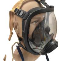 Masque complet en silicone pur SCBA sphérique ignifuge haute définition avec système HUD pour le sauvetage des pompiers de pompier