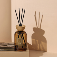 Diffuseur à bâtonnets en verre 350 ml grande capacité pour huiles essentielles, DIY, décoration maison, chambre, salle de bain, parfum d'ambiance, vente en gros
