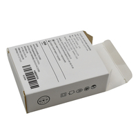 Boîte à double fente en carton rigide blanc personnalisable pour câble de charge de téléphone portable et emballage d'appareil photo de différentes tailles