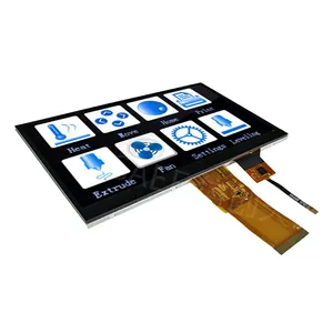 7 "pouces 1024x600 IPS plein Angle de vision RGB Interface écran tactile TFT LCD avec tactile capacitif