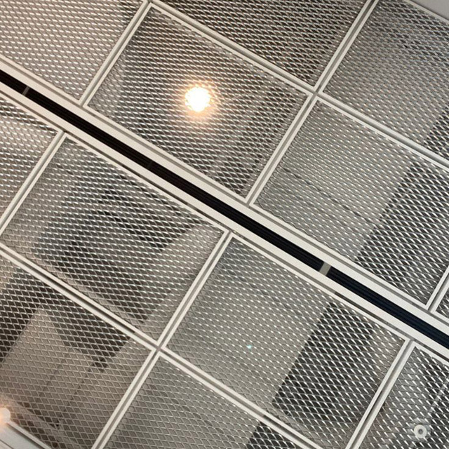 Modern Mesh Screen Panel Expanded Mesh Expanded Metal Ceiling Metal Mesh Modern Suspended Ceilings Ss316 Ceiling Tile