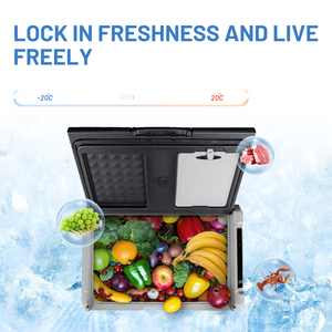 <span class=keywords><strong>Alpicool</strong></span> TS60 Grand réfrigérateur portable électrique pour voiture de camping <span class=keywords><strong>60</strong></span> litres 12V 24V Mini réfrigérateur Glacière de pêche - Product Image 5