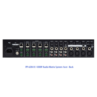 Thinuna PP-6284 II 8 IN 4 OUT Multizone Mixer amplificateur 4x300W PA System Power Mixer Audio Constant Voltage Amplifier