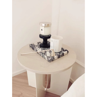 SAIDKOCC moderne luxe marbre incurvé Calacatta alto plateau décoration modèle chambre hôtel chez l'habitant lavabo artisanat décoration