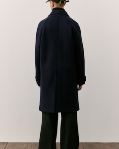 <span class=keywords><strong>Cappotto</strong></span> Invernale da Uomo <span class=keywords><strong>Oversize</strong></span> in Lana Ecologica Spessa con Collo Alto <span class=keywords><strong>Nero</strong></span> in Cashmere Lungo Elegante Monopetto - Product Image 3