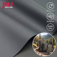 Tissu extensible 600D 100% polyester 270GSM enduit TPU imperméable et coupe-vent pour sacs de voyage et utilisation extérieure