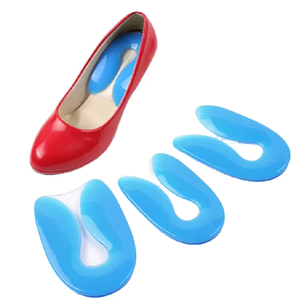 Coussinets de talon en gel de <span class=keywords><strong>silicone</strong></span> pour le soulagement de la douleur du talon due à la fasciite plantaire, la <span class=keywords><strong>tendinite</strong></span> d'Achille, et comme protection et soutien du talon - Product Image 1
