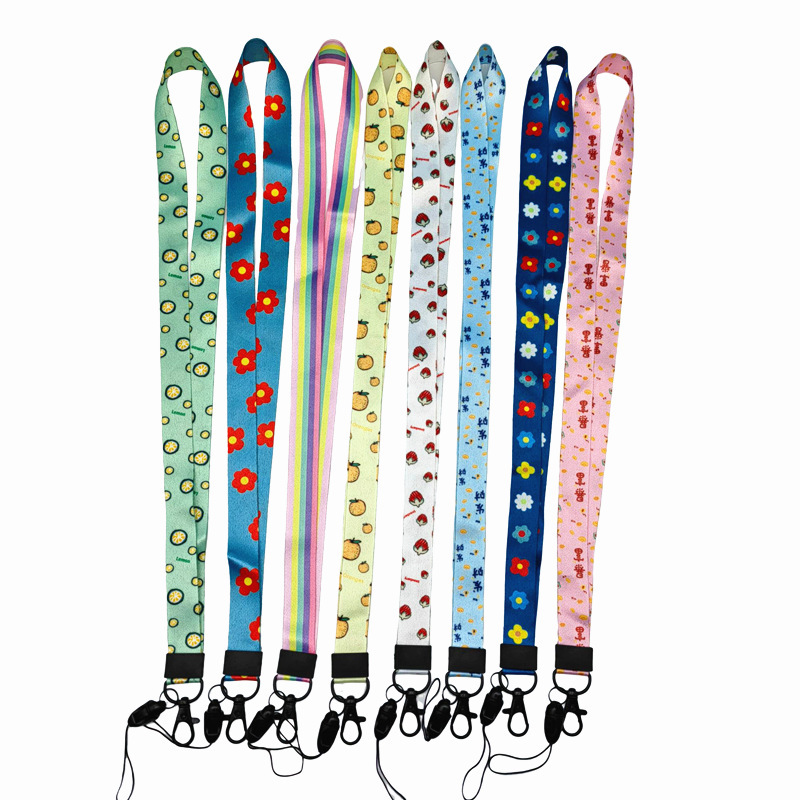 CUSTOM Lovely Cartoon Card Case Cover Campus Plastic Anti-Lost Phone Neck Lanyards Promotional Satin Card Holder Accessories Image 5