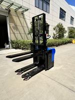 Chariot élévateur électrique Worui pour marché de gros, 1,5 tonne, batterie plomb-acide 48V, utilisation intérieure, pneus en polyuréthane, longueur de fourche 1200 mm