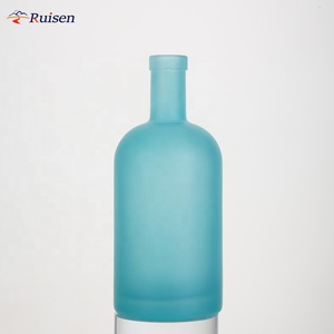 <span class=keywords><strong>Botella</strong></span> de Vidrio <span class=keywords><strong>Azul</strong></span> Esmerilado de Alta Calidad para Agua, 500ml 750ml, <span class=keywords><strong>Botella</strong></span> de Vino Frutal, <span class=keywords><strong>Botella</strong></span> de Vidrio Sellada de Alta Gama para Licor y <span class=keywords><strong>Tequila</strong></span> - Product Image 2