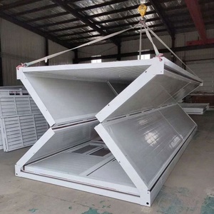 Steel material welded prefab container storage self storage assemble foldable mobile container stackable portable storage