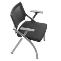 Chaise de formation pliable moderne en maille et en tissu, sièges de conférence empilables pour les hôtels, mobilier de bureau