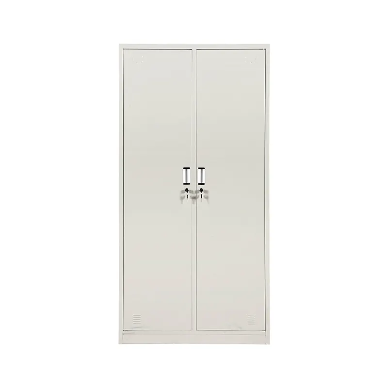 2 Cửa Thép Locker Sắt Kim Loại Locker Tủ Nhân Viên Nhân Viên Quần Áo Lưu Trữ Locker