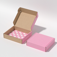 Boîtes en carton rose personnalisées avec logo, qualité alimentaire, en matériau recyclé pour l'emballage de biscuits, macarons et donuts