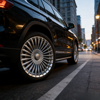 Jantes de voiture en chrome argenté, 22, 24, 26 pouces, 5X120, 5X112, adaptées aux Land Rover Range Rover et Rolls-Royce Cullinan