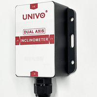 UNIVO UBIS-828Y 산업용 X-Y 경사계 센서 4-20mA 0-5V/0-10V 아날로그/디지털 각도 측정 금속 0.005-0.05 2년 보증