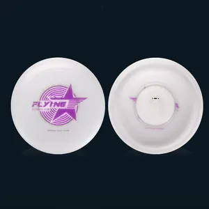 Unisex Custom Rechargeable LED Flying Disc 7 Lighting Modes Outdoor Sports Frisbeed With Type-C Interface Electronic Flying Toy