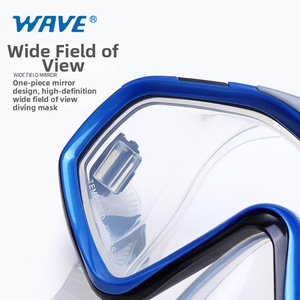 Palmes de plongée WAVE pour adultes, rigidité moyenne, en caoutchouc EVA antidérapant, pour la plongée avec tuba - Product Image 2