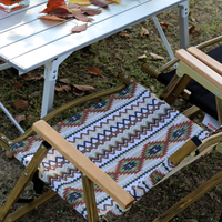 Ensemble de pique-nique et camping pliable en métal, robuste, durable, avec table en tissu Oxford, pour l'extérieur, sécurisé, OEM