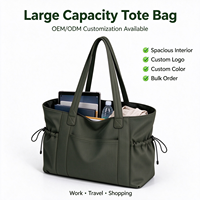 Sac fourre-tout de travail personnalisé pour femme, grande capacité, en nylon imperméable, sac à bandoulière, sac à main, voyage, shopping, décontracté