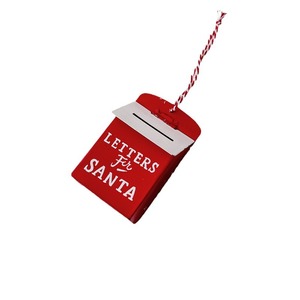 Mới Sáng Tạo Handmade Cây Giáng Sinh Đồ Trang Trí Roking Ngựa Thanh Lịch <span class=keywords><strong>Xmas</strong></span> Hộp Thư Mặt Dây Chuyền Sắt Quà Tặng Cho Lễ hội Quà Tặng - Product Image 5