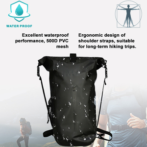 Custom Logo Waterproof 40L Roll Top Backpack for Outdoor Travel and Hiking with Foldable Feature for Men - Product Image 5