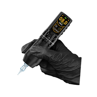 Machine à tatouer sans fil en gros pour professionnels : Corps en alliage d'aluminium, batterie rechargeable 2400 mAh et course réglable.