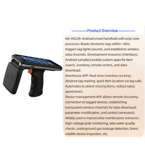 多功能安卓掌上电脑10000毫安超高频射频识别/ZigBee/NFC/BT IP66 4g手持式扫描仪终端100米读取距离双 - Product Image 3