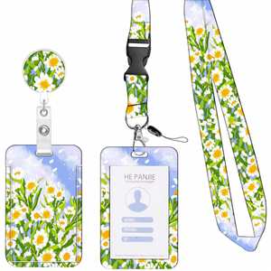 X418 Best-selling Retractable Printed Badge Reels Easy-to-assemble Badge Sets Various Badge Reels Cross-border <b>ID</b> <b>Card</b> <b>Holders</b> - Product Image 3