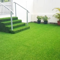 Gazon artificiel imperméable de tapis d'herbe de jardin de hauteur de pile de 60mm pour la décoration de mur de terrain de sport d'arrière-cour de terrain de sport