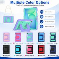 Funda de Silicona Resistente a Golpes para Samsung Tab S10 Lite S10 FE S9 FE 10.9, con Soporte, Correa para el Hombro y Porta Lápiz, OEM ODM