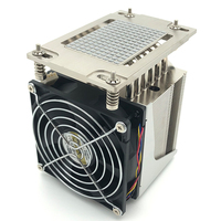 COOLSERVER SP3 4UP42 AMD Radiateur multiplateforme 4U 6 caloducs Refroidisseur d'air pour serveur Ventilateur de refroidissement CPU Cuivre pur en bas TDP 300W