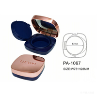 Boîte de poudre compacte à coussin d'air carrée, conteneur de fond de teint bb, emballage de cosmétiques, boîte d'ombre à paupières de maquillage