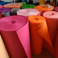 Tissu en feutre acrylique de 90 cm de large, matériau de couture durable, feuilles multicolores pour décorations DIY