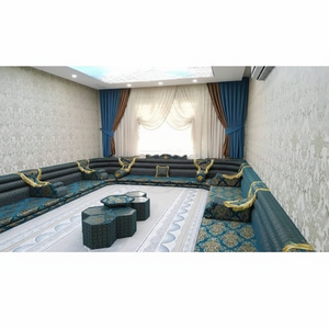 Customizable Arabic Majlis <b>Moroccan</b> Floor <b>Sofa</b> Set L-Shaped and U-Shaped Options for Living Room Furniture - Product Image 2