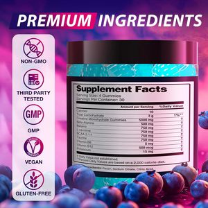 <span class=keywords><strong>Creatine</strong></span> gummies สร้างกล้ามเนื้อด้วย <span class=keywords><strong>Creatine</strong></span> monohydrate 100% ออร์แกนิกสำหรับโภชนาการการกีฬา - Product Image 5