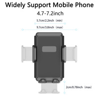 Support mural universel pour téléphone, pour cuisine et douche, installation par perçage, compatible avec les murs en béton/bois