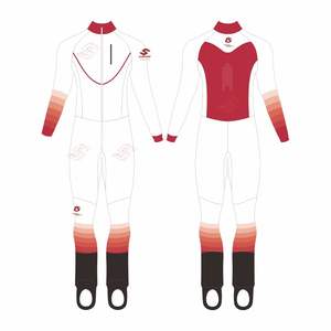 Conjunto de Traje de Esquí de Montaña y Esquí de Fondo, Material de Spandex/Poliéster, Impresión por Transferencia de Calor, Transpirable, Unisex - Product Image 1