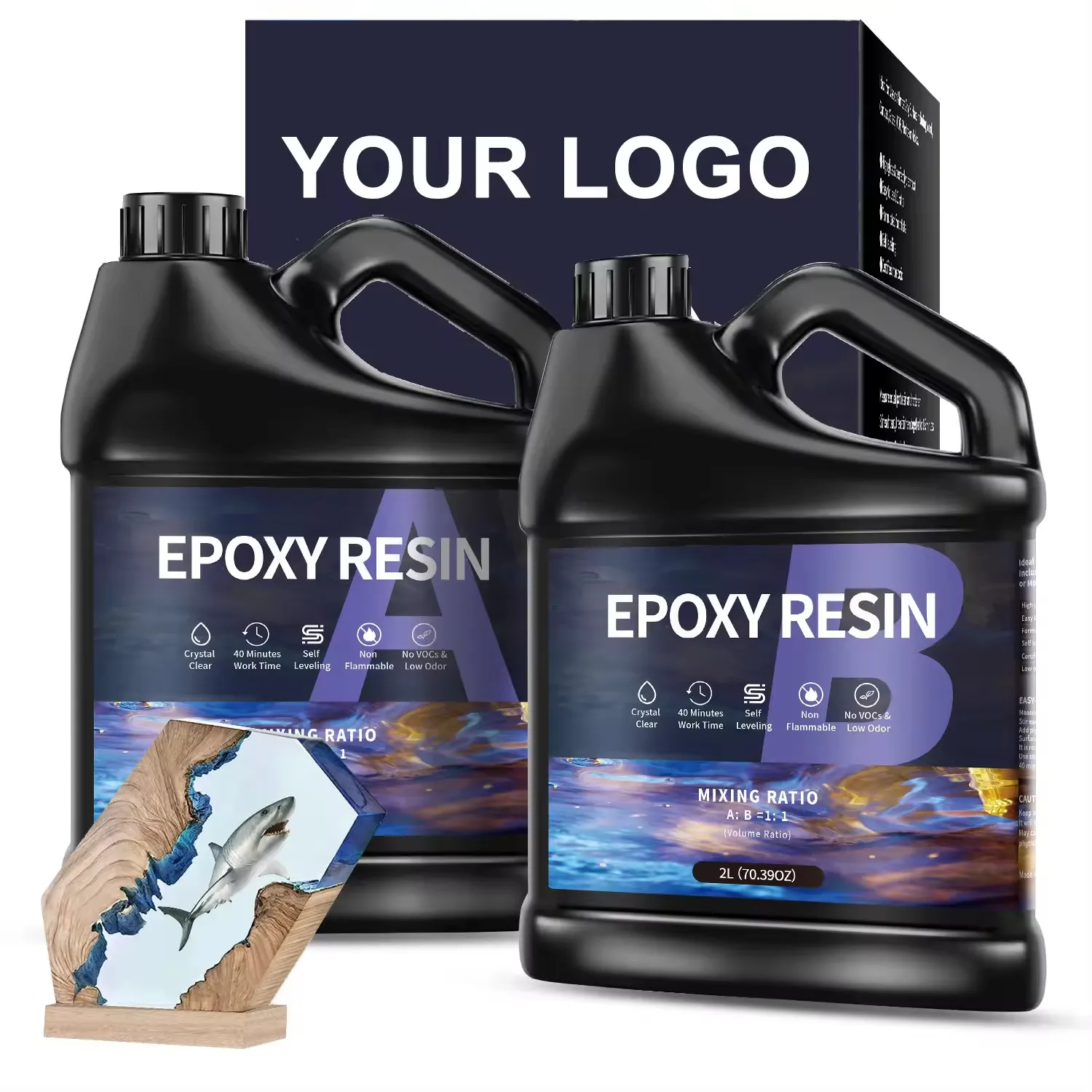 Easy Mix 1:1 Résine Epoxy AB adhésif silicone mastic résine liquide résine époxy gule pour la fabrication de bijoux Art