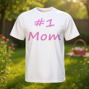 # 1 camiseta para mamá, regalo para el día de la madre, texto blanco y rosa - Product Image 3