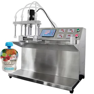 Automatic Liquid Filling Machine Digital Control Liquid Dispenser Milk Water Juice Divider Table Top Commercial Liquid Filler