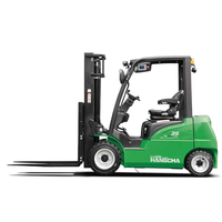Montacargas Eléctricos Inteligentes de Litio Hangcha de 1500 kg, 2-3 Toneladas, Certificación CE, 4WD, Desplazador Lateral Hidráulico, para Almacén